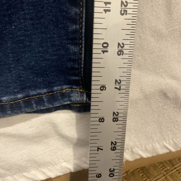 LOFT Outlet Jeans Womens 32/14High Rise Medium Wash Frayed Trim Denim - Picture 4 of 5